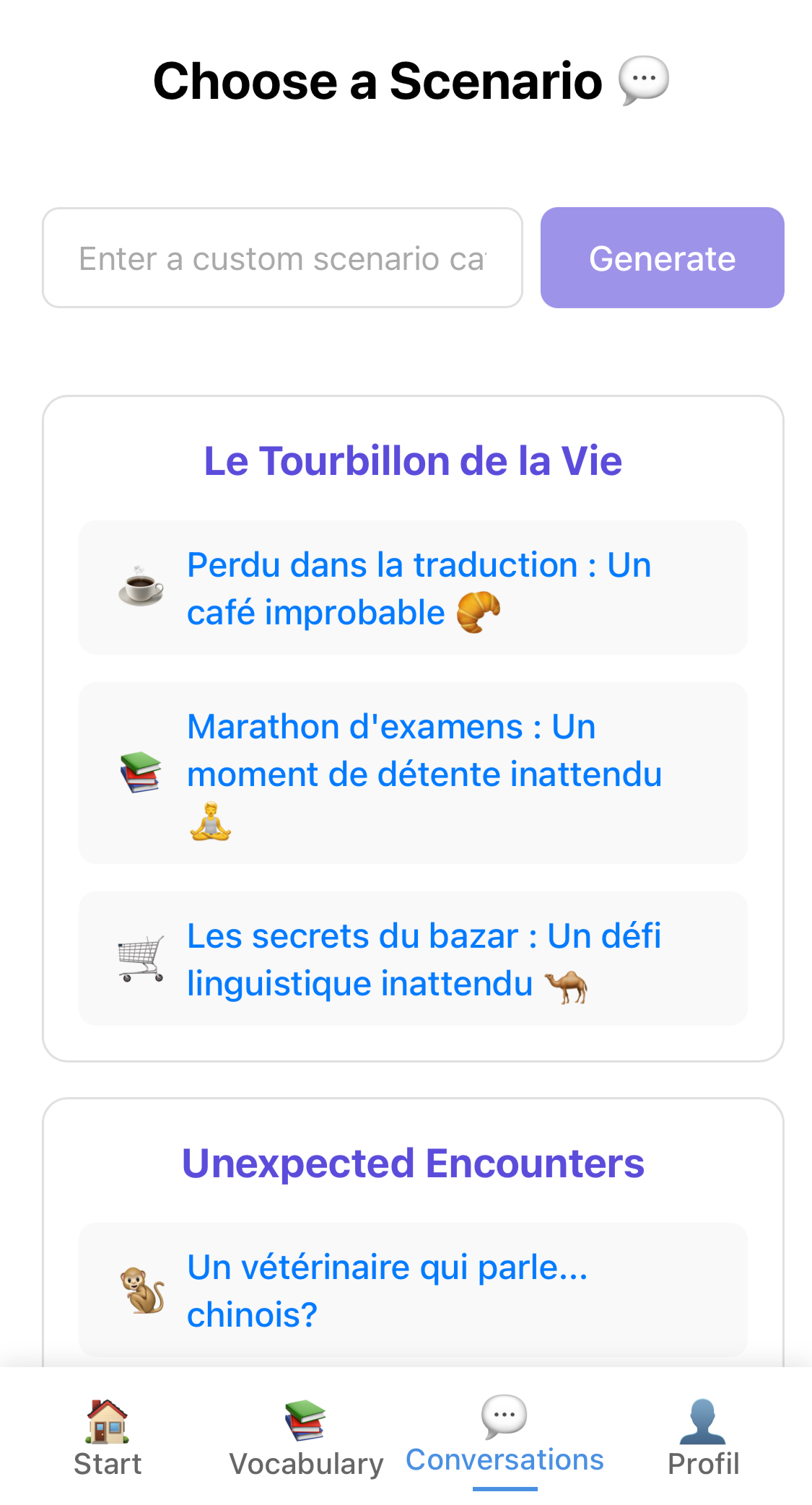 Conversation Simulator